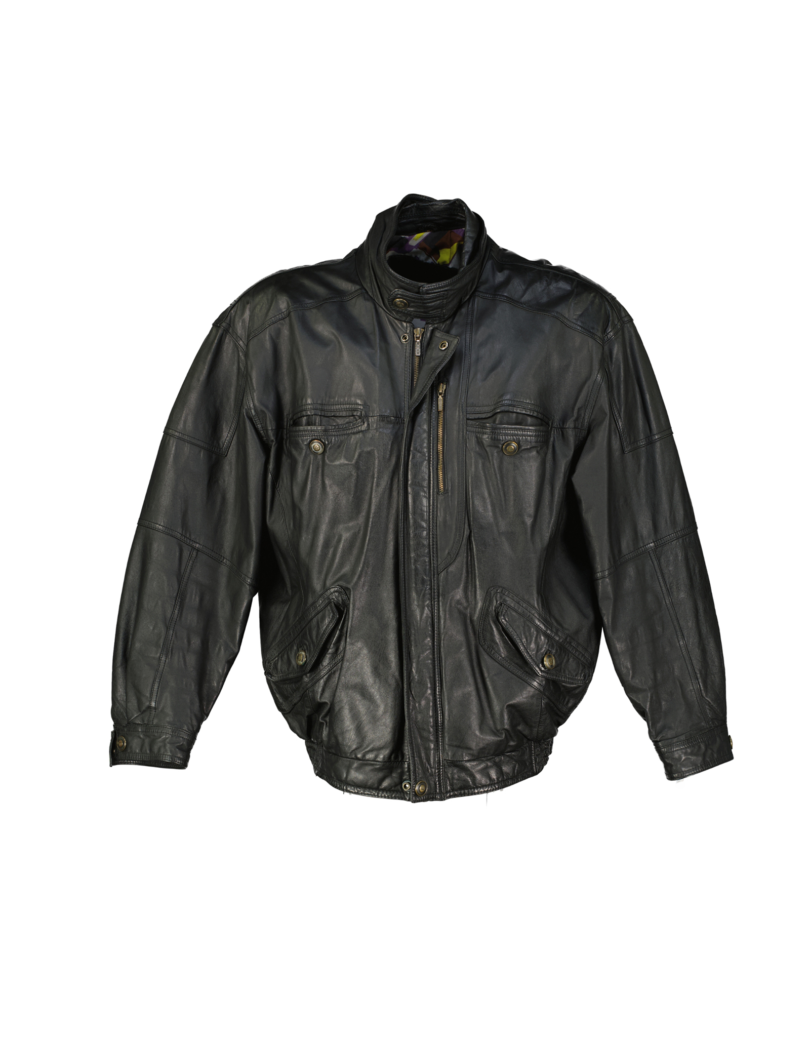 Saki men's real leather jacket