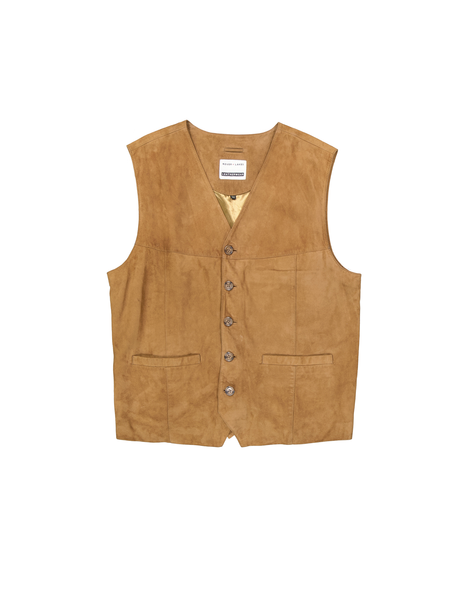 Rover & Lakes men's suede leather vest