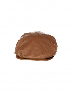 Kangol men's real leather flat cap