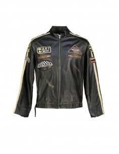 Royal men's real leather jacket