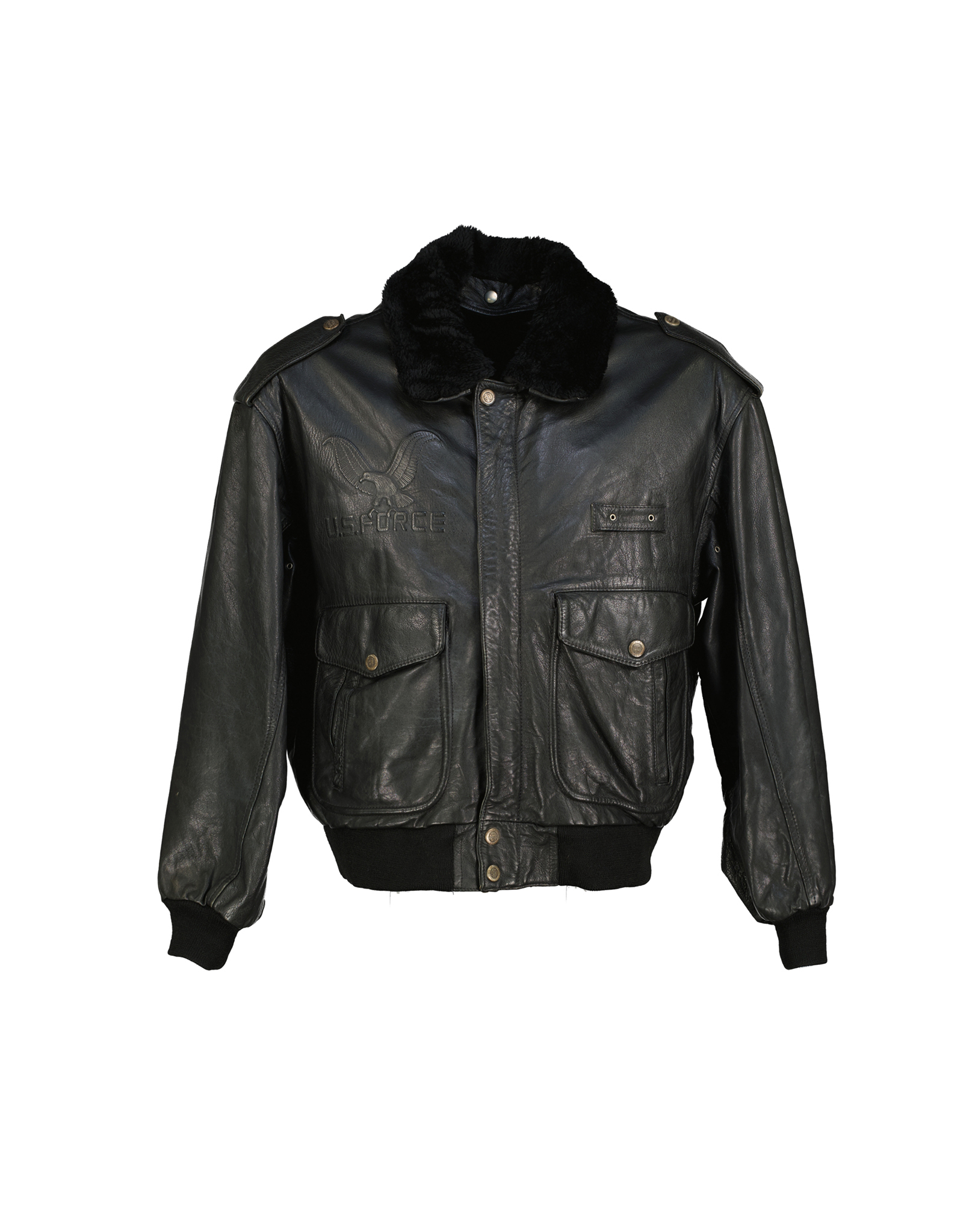 Vintage men's real leather jacket