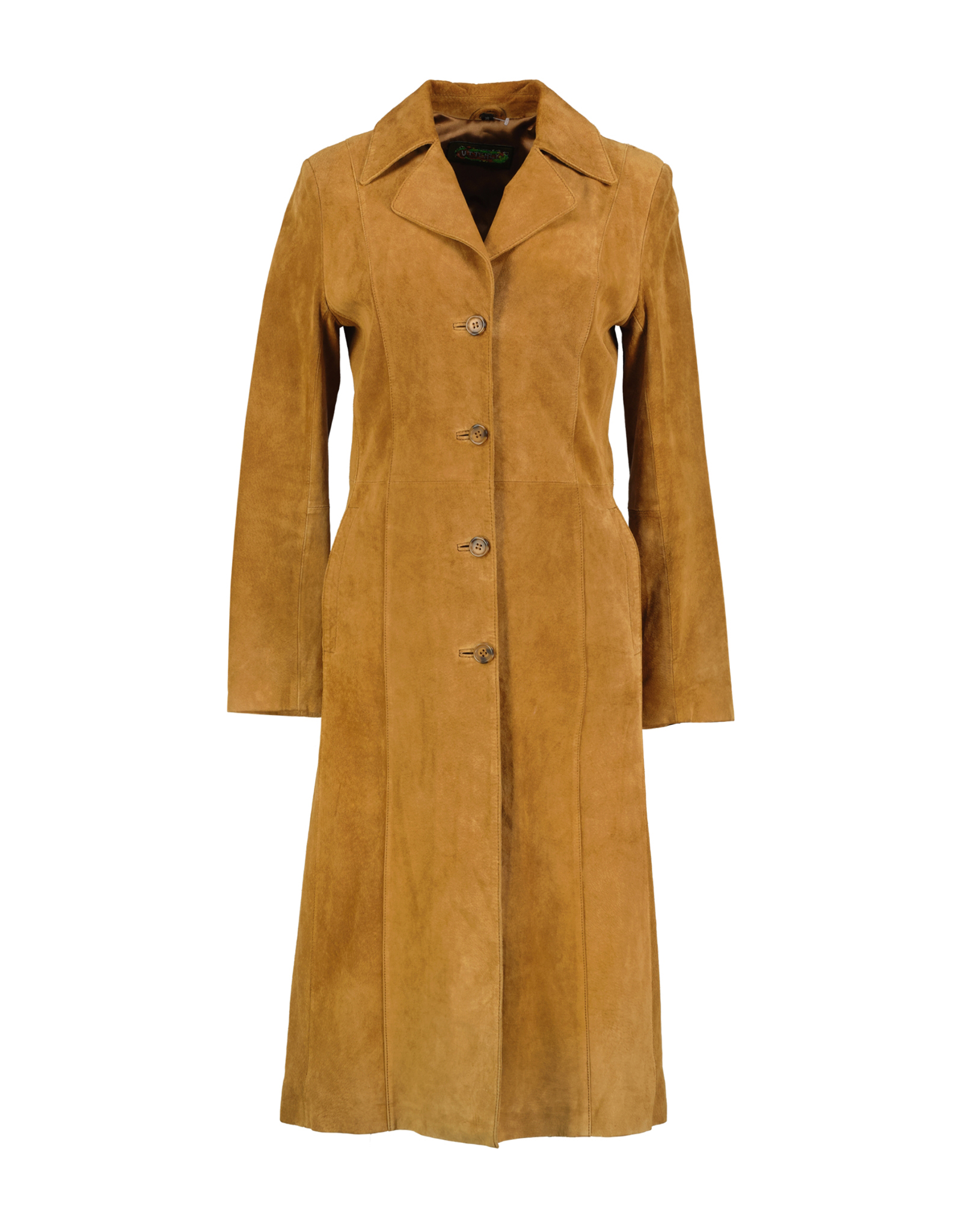 Utterly women's suede leather coat