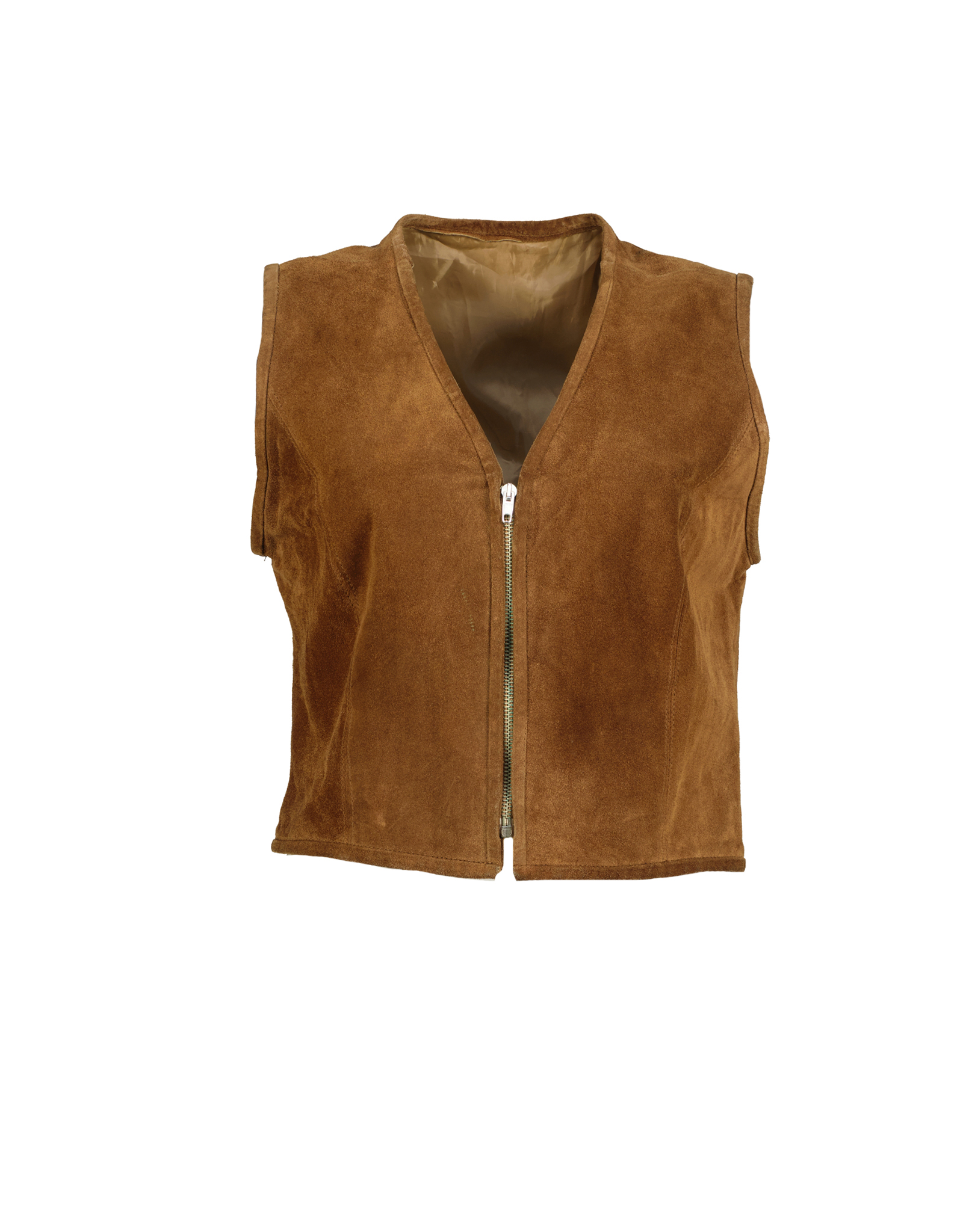 Vintage women's suede leather vest