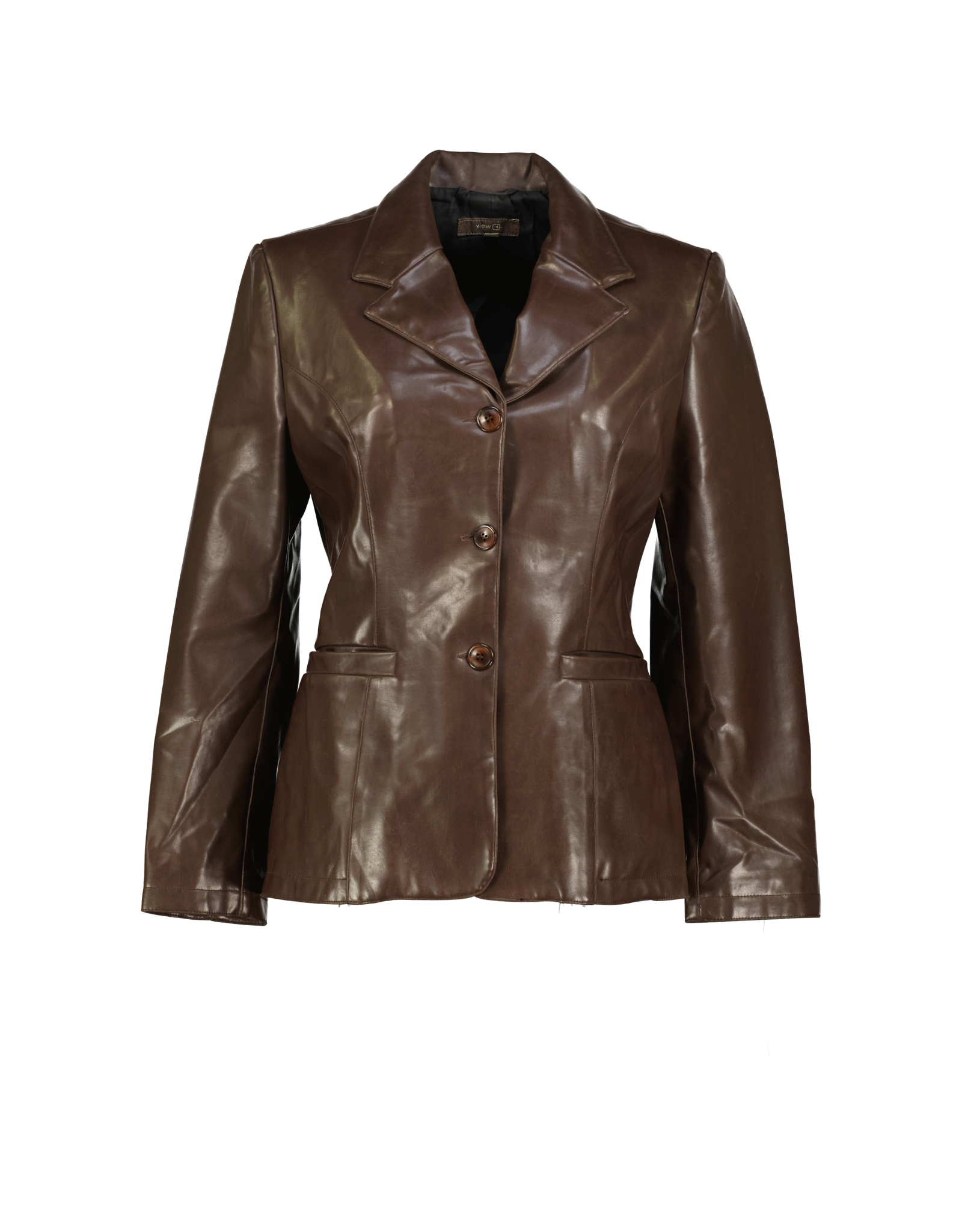 View women's faux leather jacket