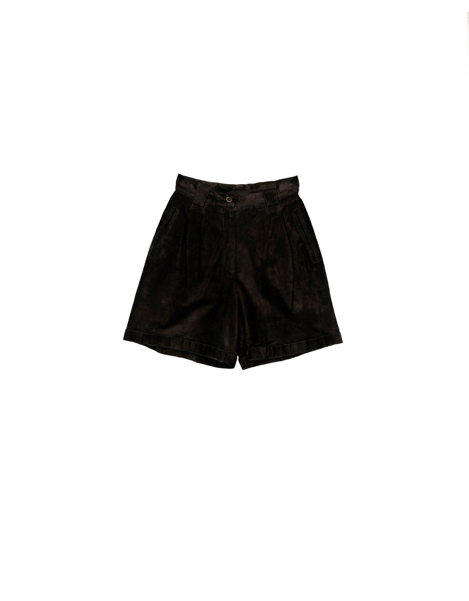 Vintage women's suede leather shorts