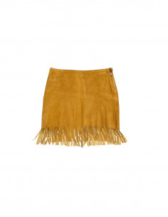 Trafaluc women's suede leather skirt