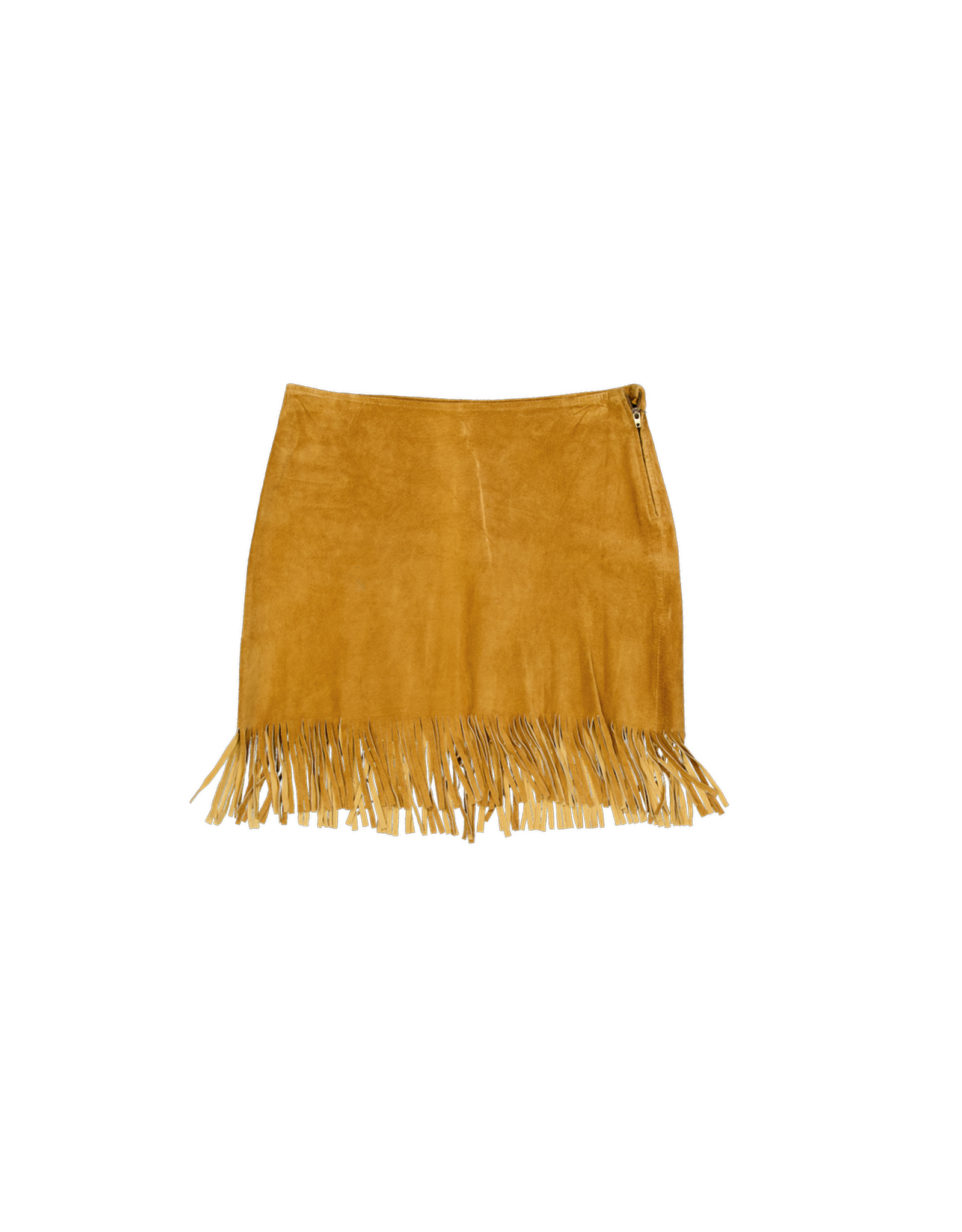 Trafaluc women's suede leather skirt