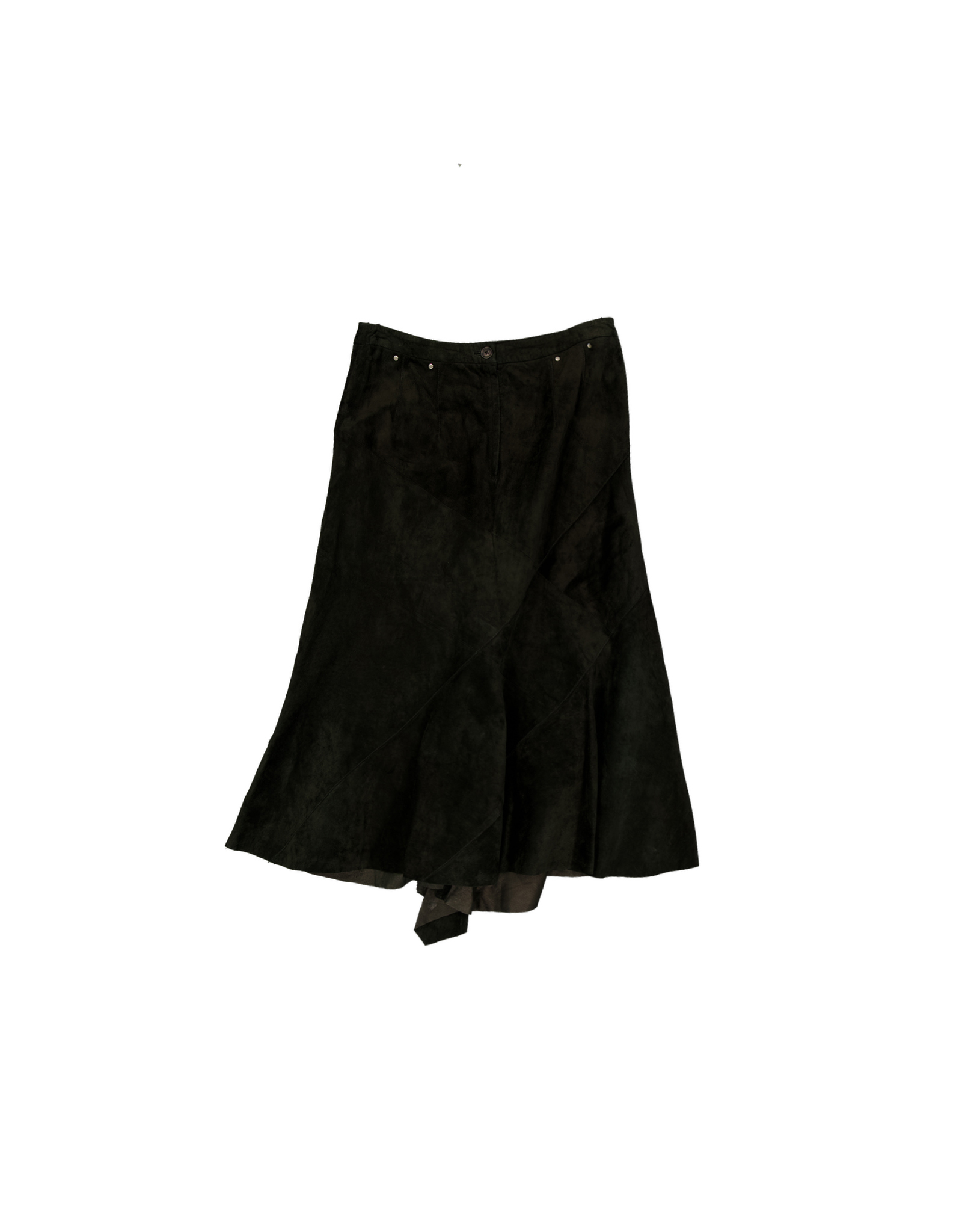 Yuppie women's suede leather skirt