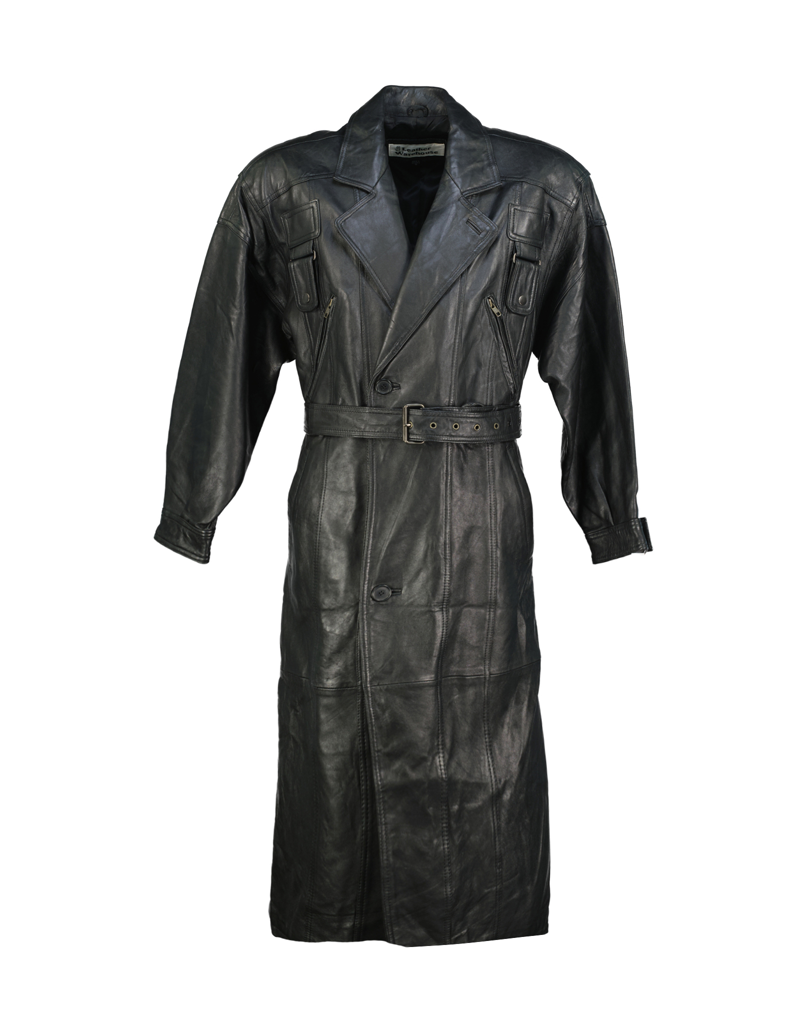 Warehouse men's real leather coat