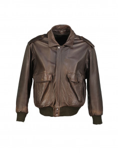 Vintage men's real leather jacket