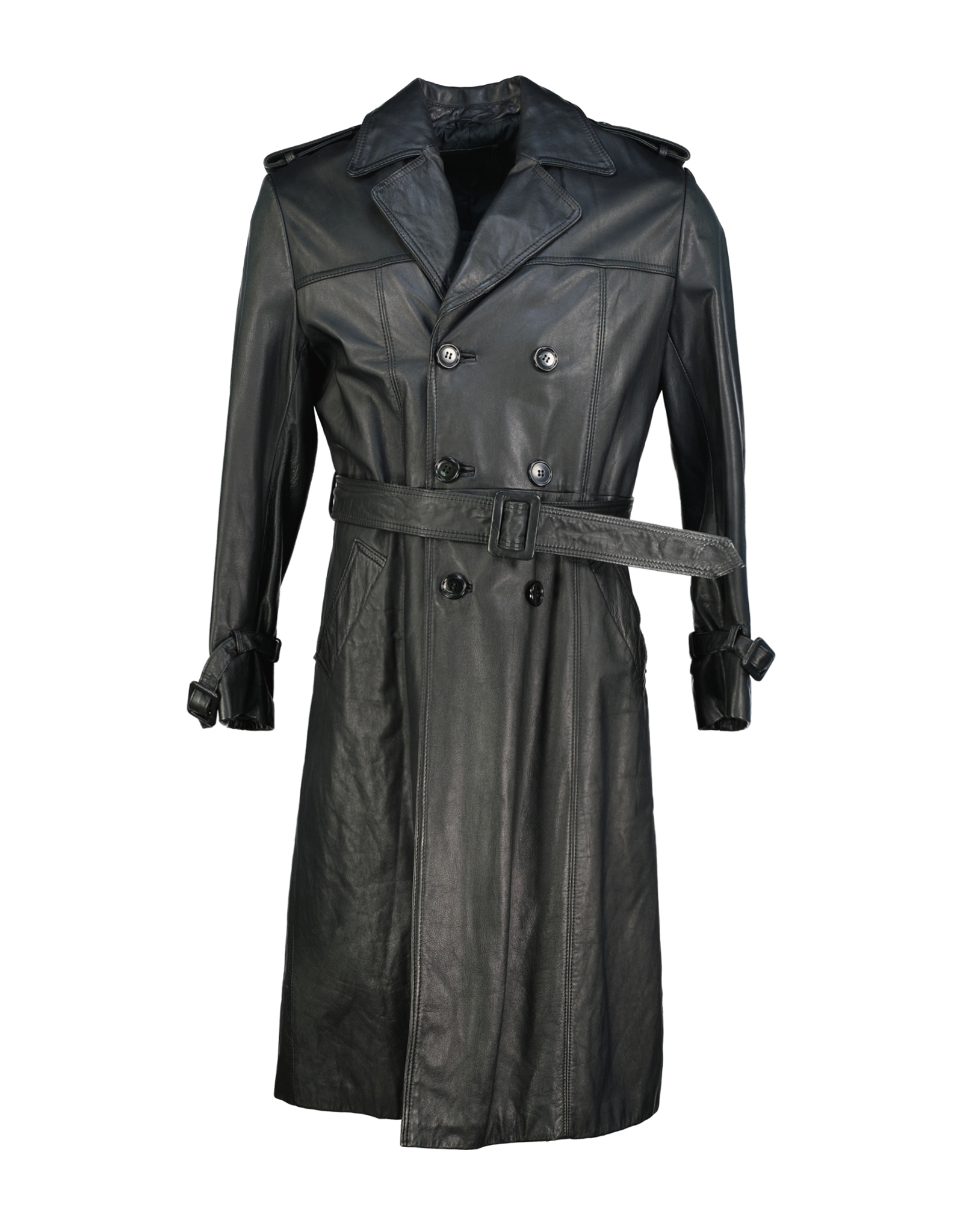 Vintage men's real leather coat