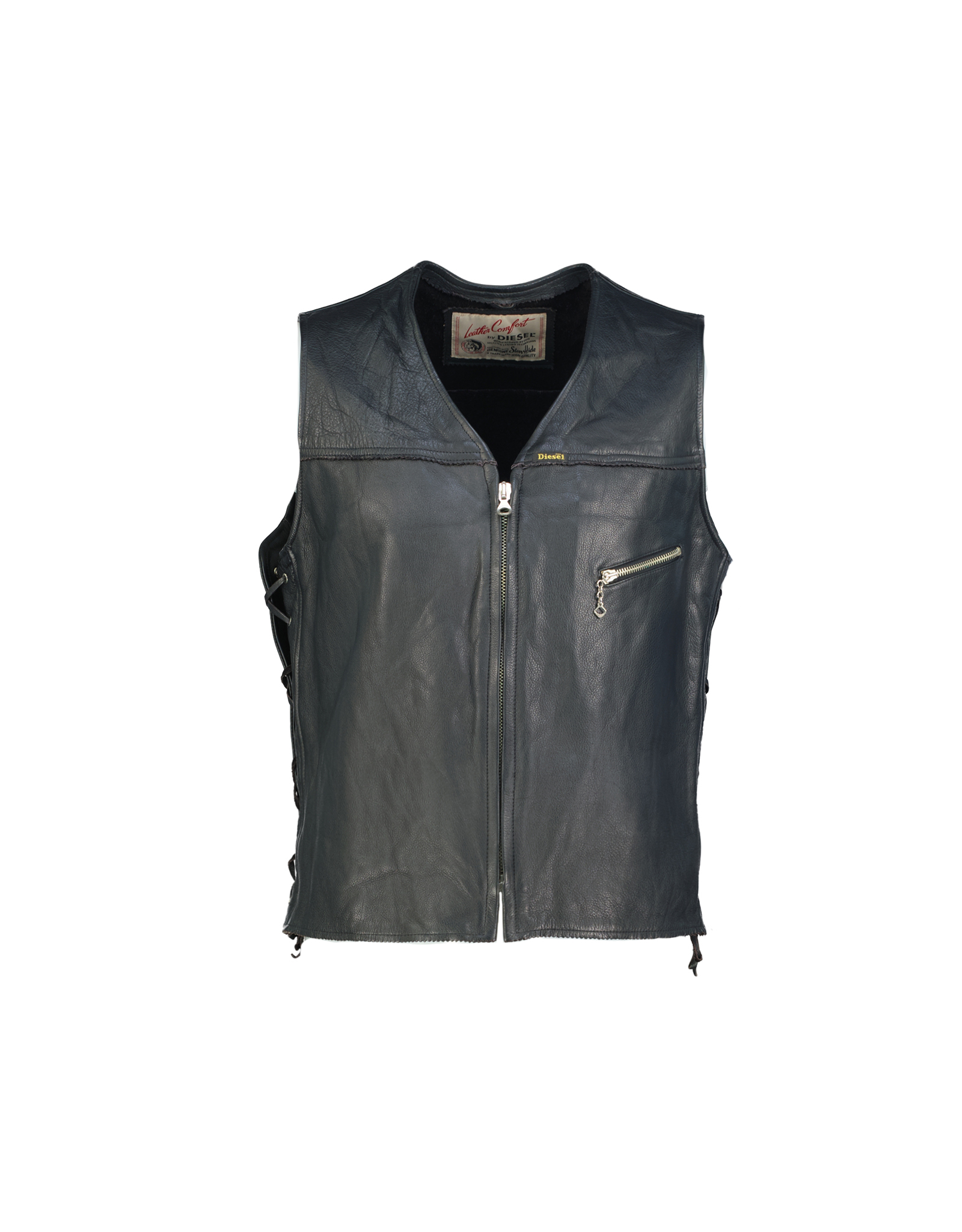 Diesel men's real leather vest