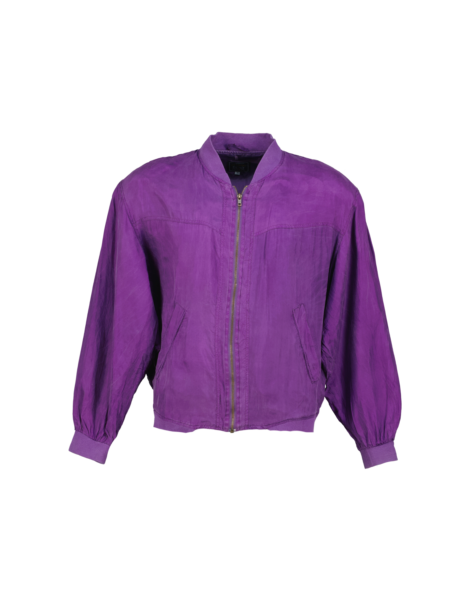 Jan Stuart men's silk bomber jacket