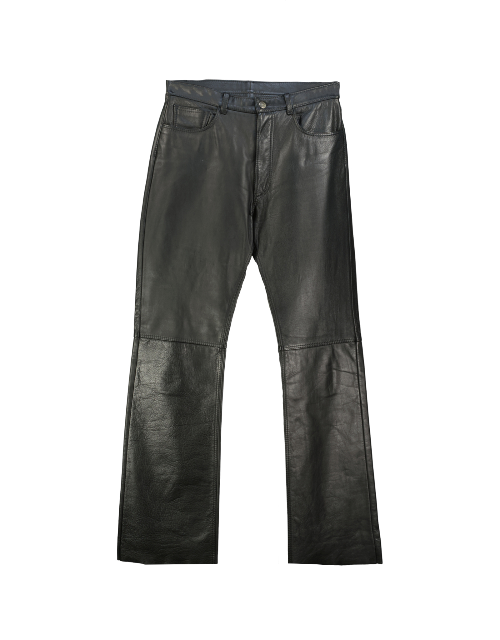 Vintage men's real leather trousers