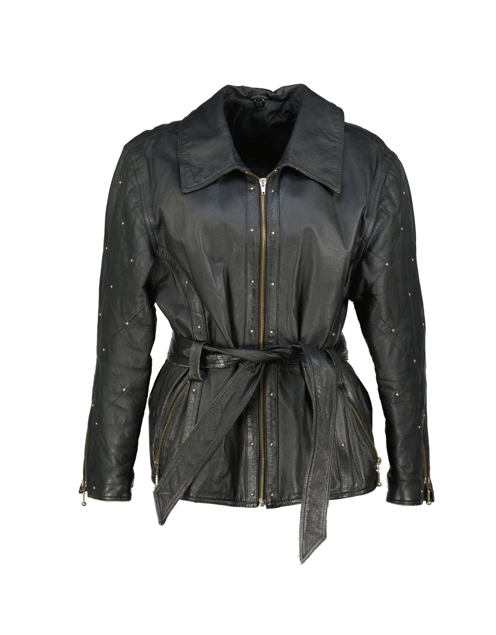 Vintage women's real leather jacket