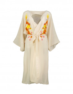 Golden Deer women's silk dressing gown