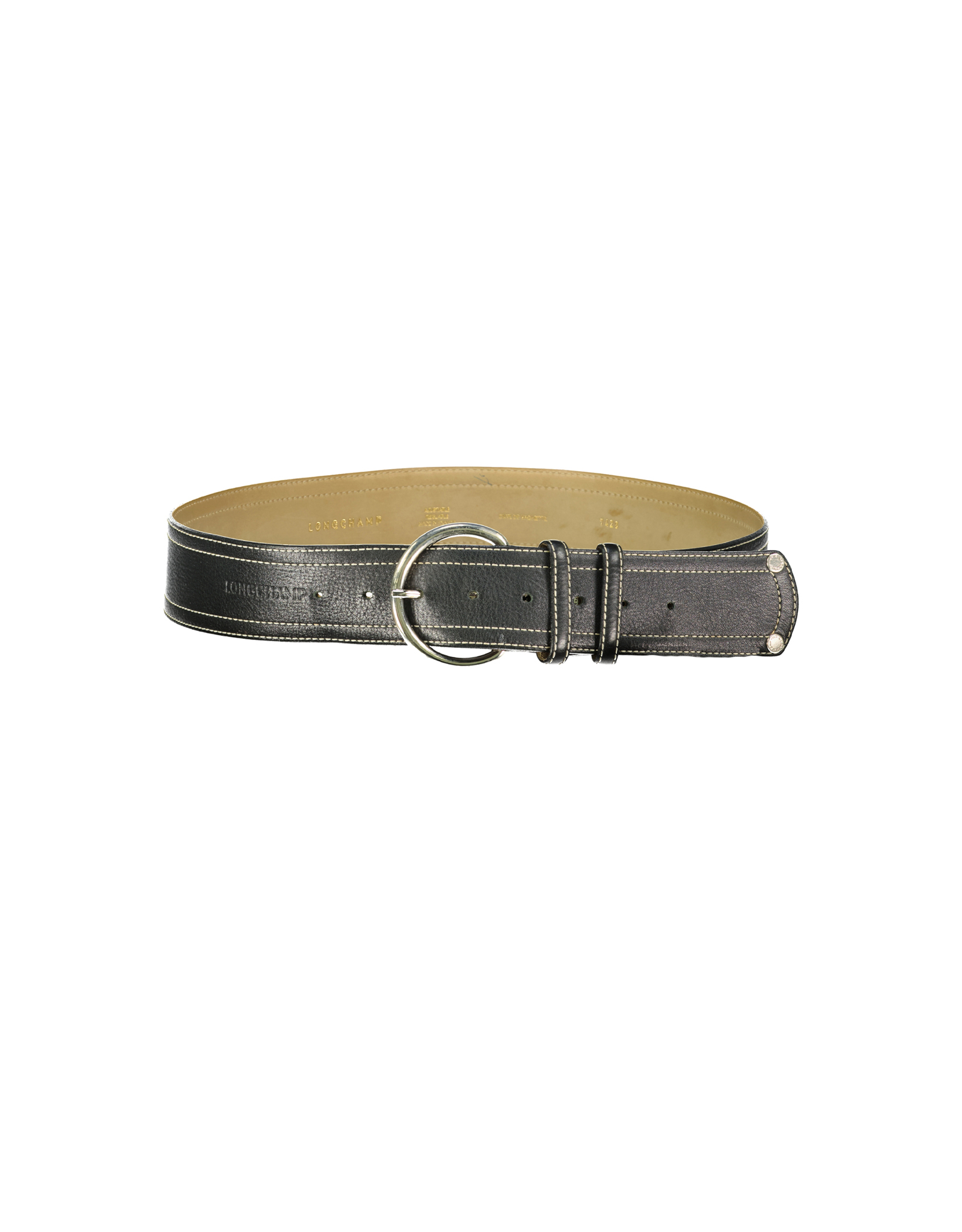 Longchamp women's real leather belt