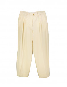 Escada women's wool pleated trousers