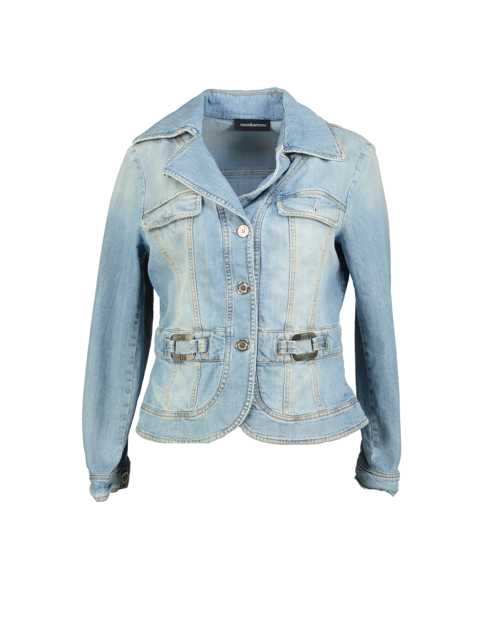 Roccobarocco women's denim jacket