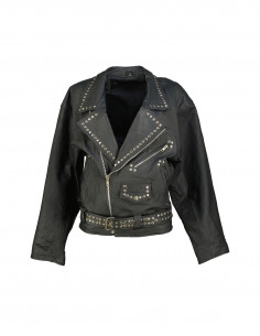 Vintage women's real leather jacket