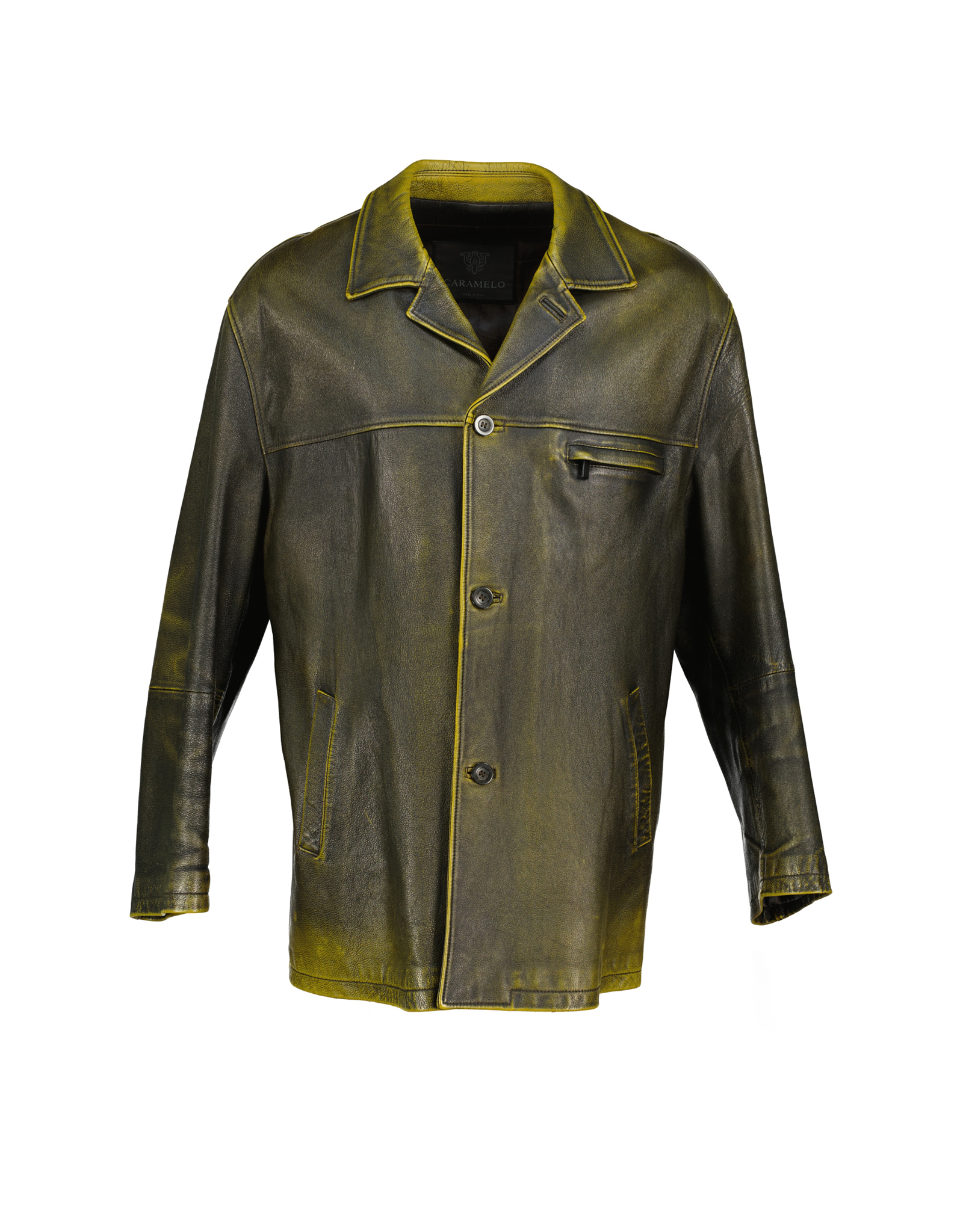 Caramelo men's real leather jacket