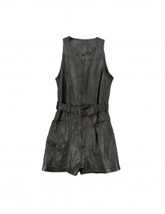 Vintage women's real leather playsuit