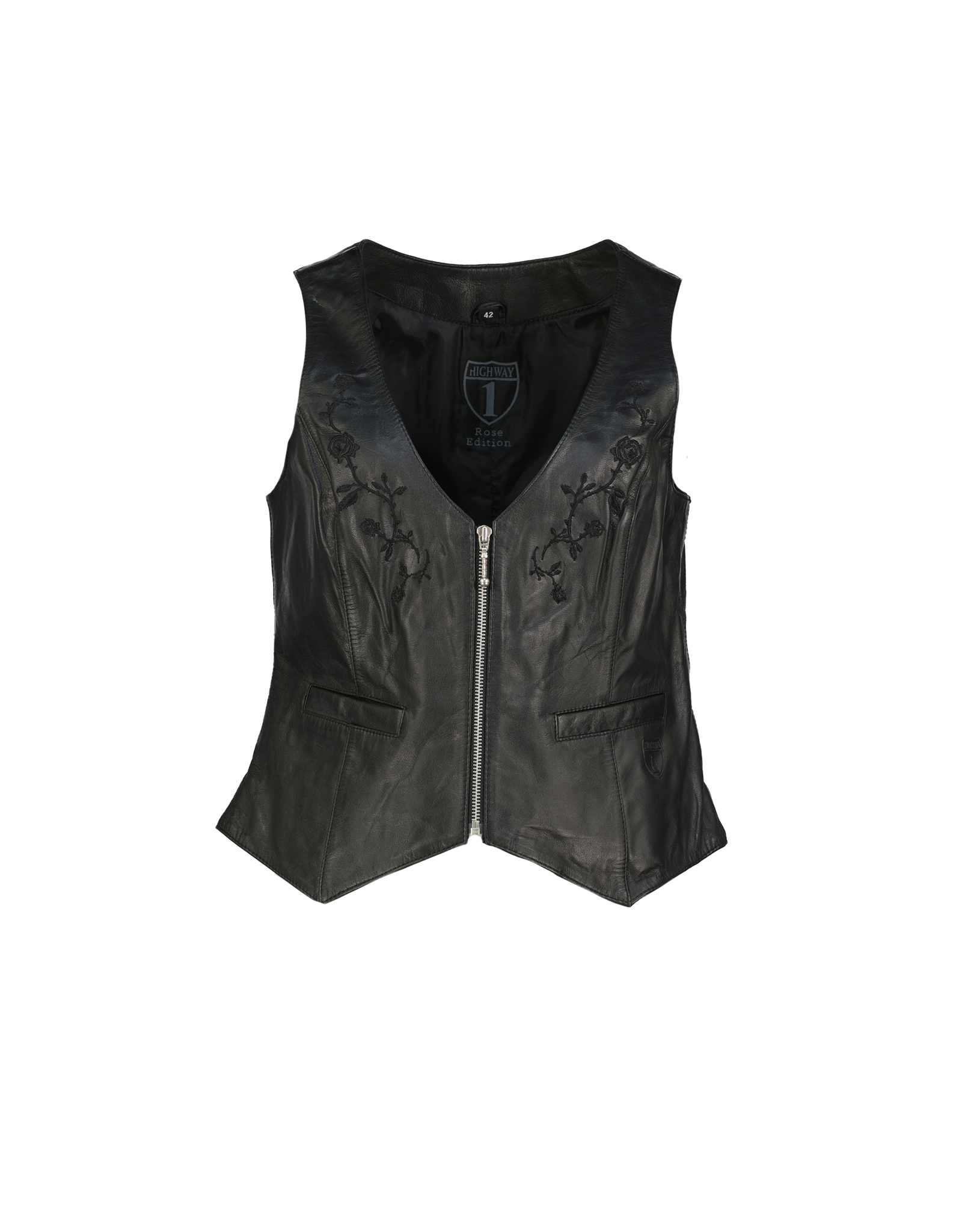 Highway 1 women's real leather vest