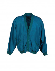 Vintage men's silk bomber jacket