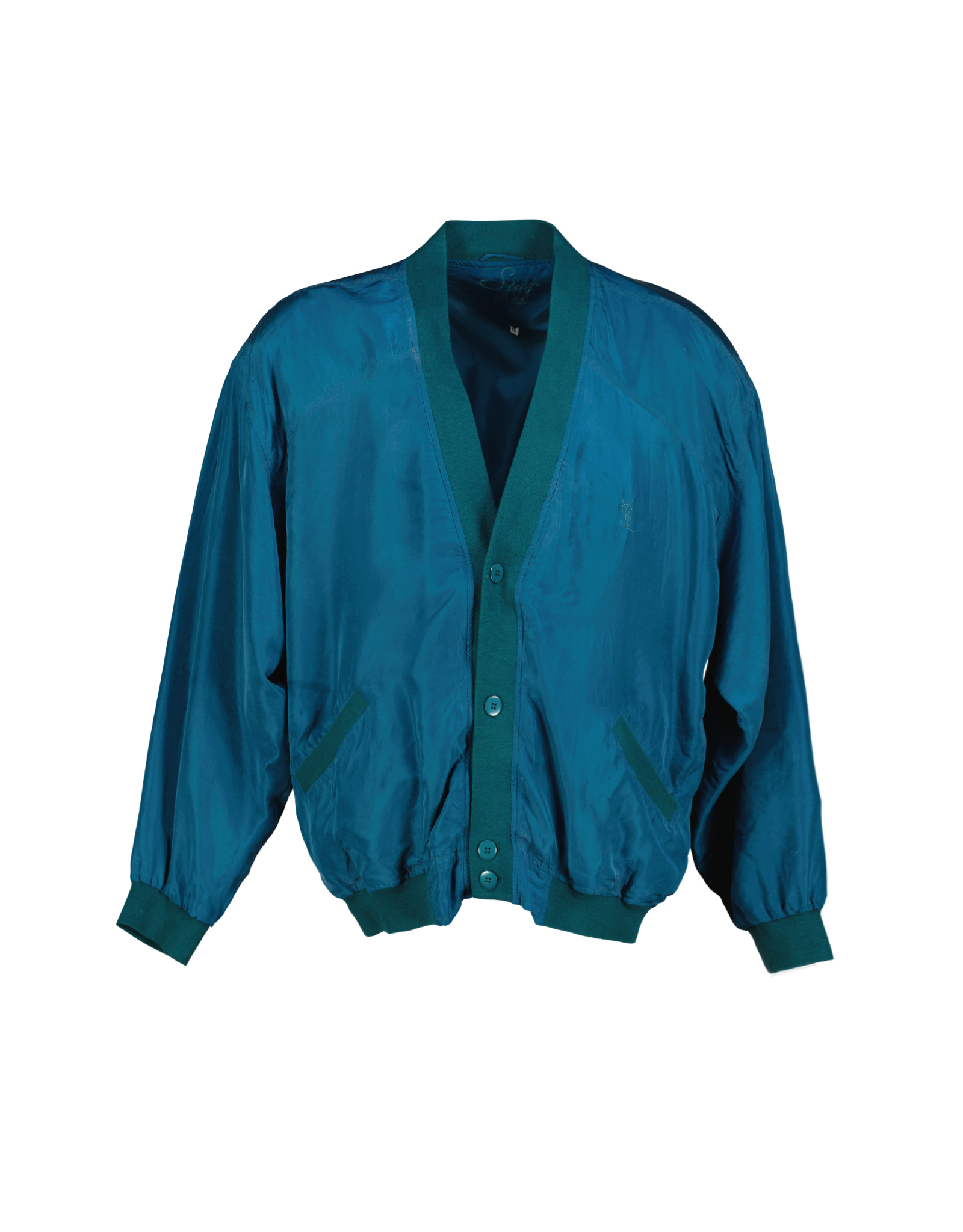 Vintage men's silk bomber jacket