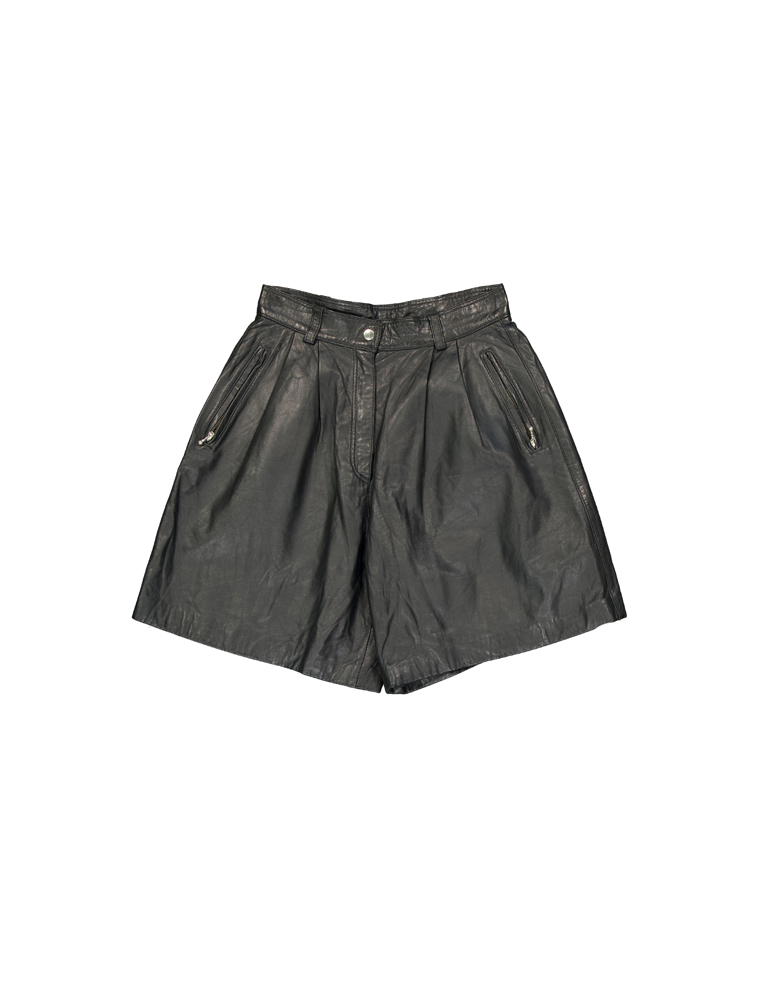 Carla women's real leather shorts