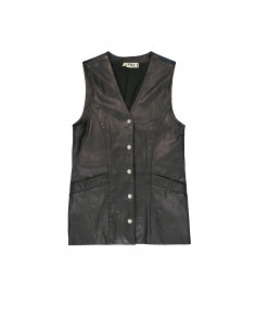 Amici women's real leather vest