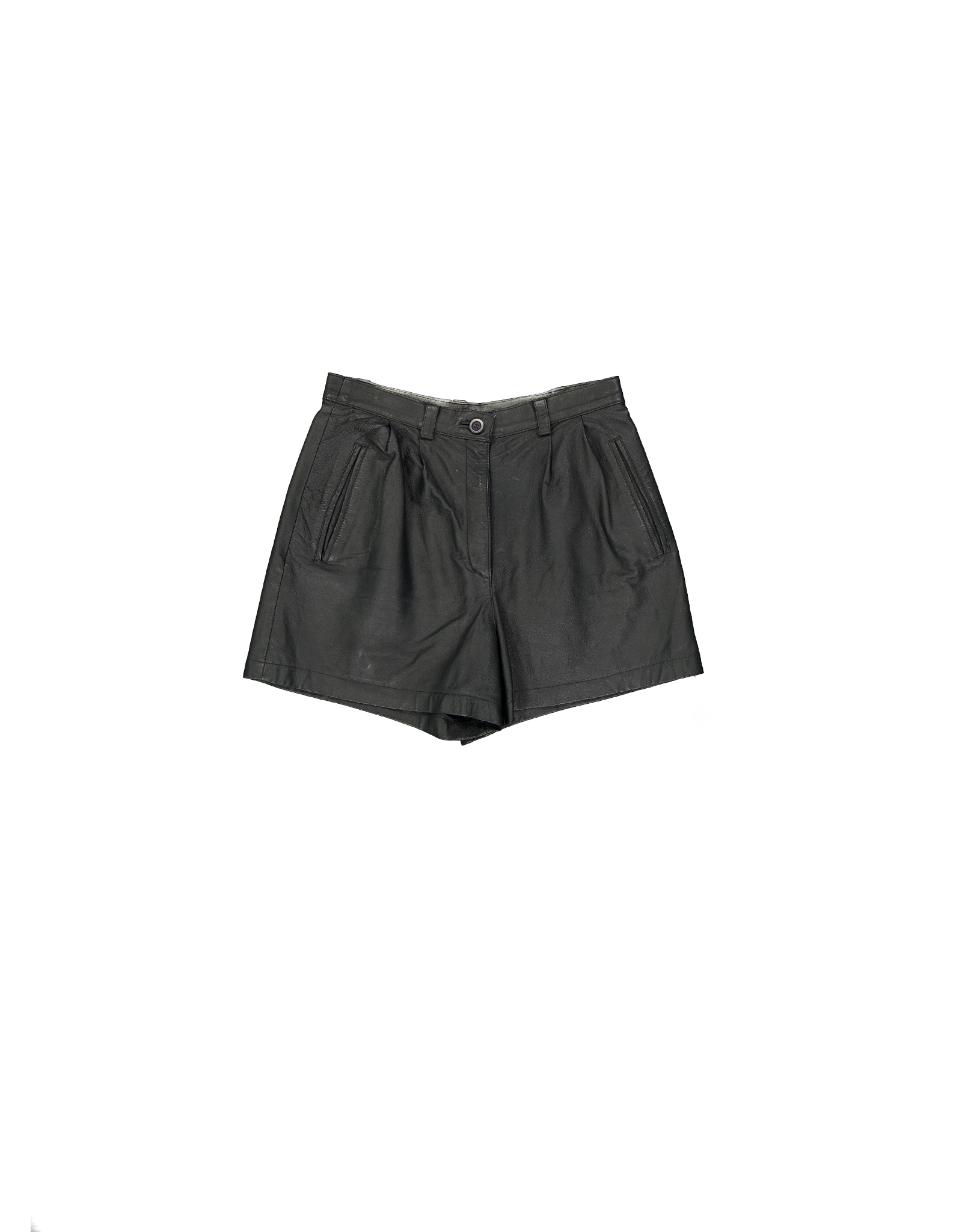 Vintage women's real leather shorts