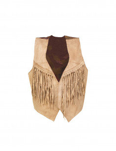 Vintage women's suede leather vest