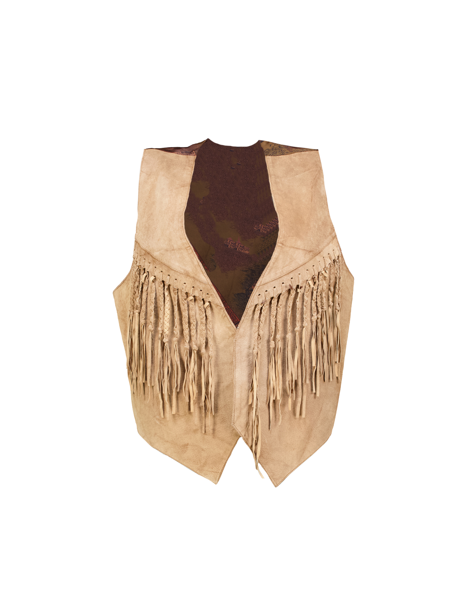 Vintage women's suede leather vest