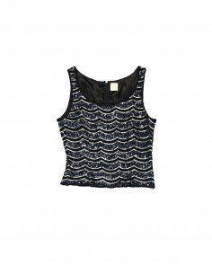 Vintage women's silk sleeveless top