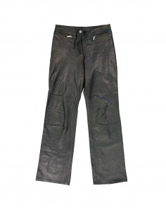 Vintage women's real leather trousers