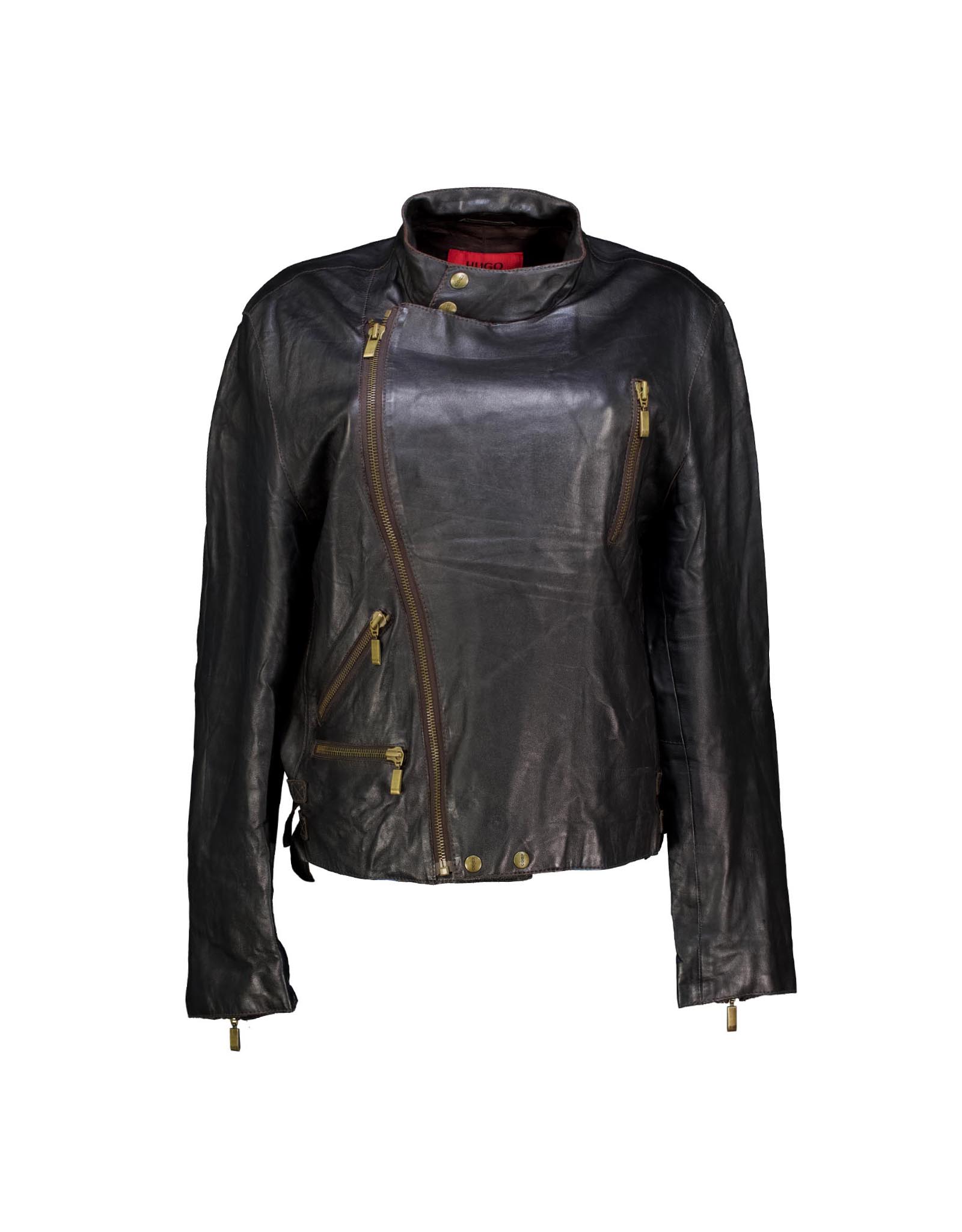 Hugo Boss men's real leather jacket