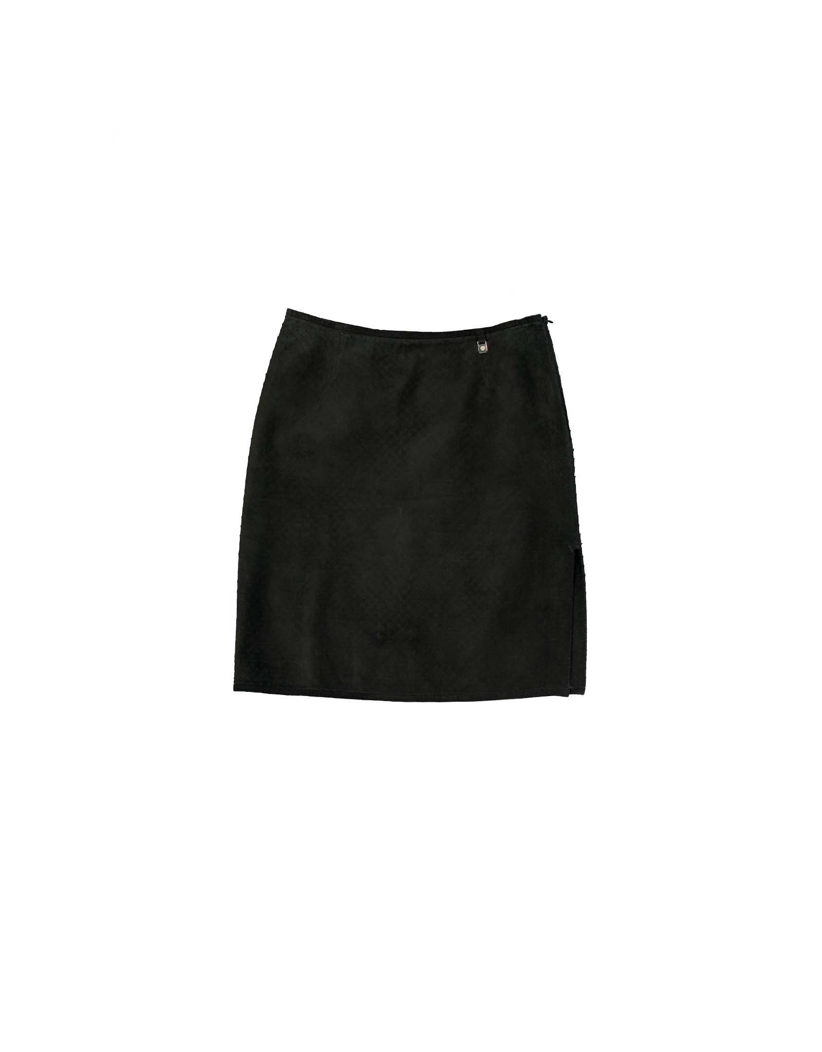 Versace Jeans Couture women's suede leather skirt