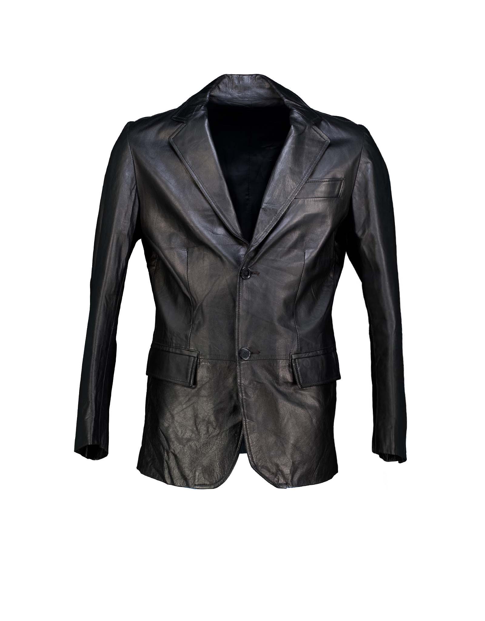 Vintage men's real leather jacket