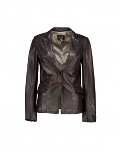 123 women's real leather jacket