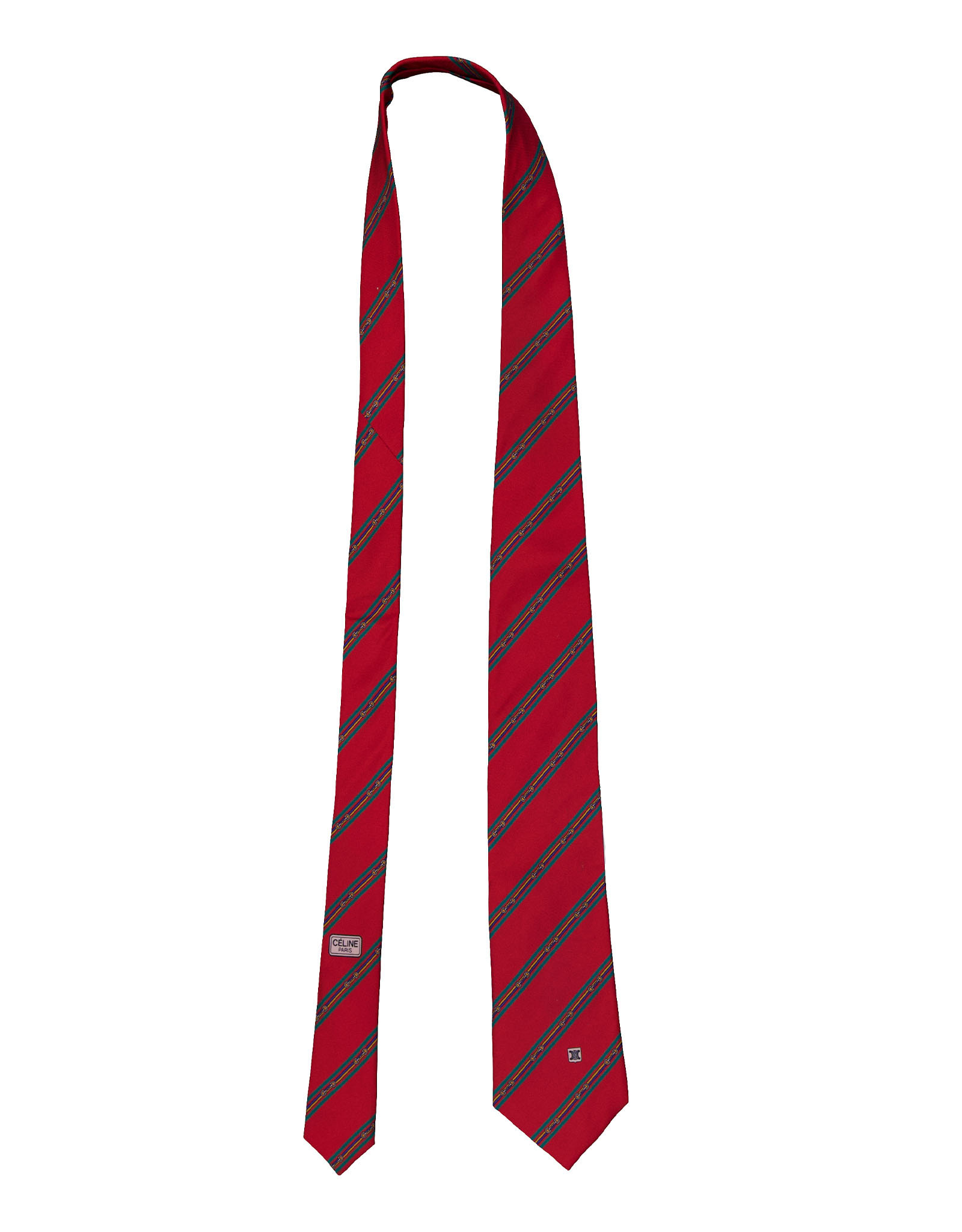 Celine men's silk tie