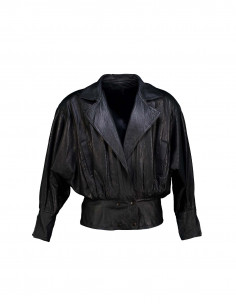 Vintage women's real leather jacket