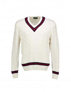 Alan Paine men's wool V-neck sweater