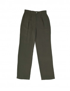 Escada women's silk pleated trousers