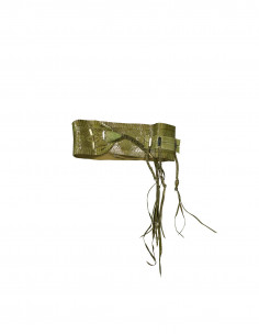 Vintage women's real cobra leather belt