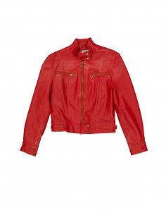 Yuppie women's real leather jacket