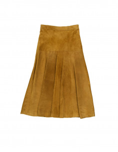 Guy Clerac women's suede leather skirt