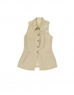 Rene Lezard women's tailored linen vest