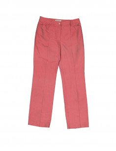 Marccain women's silk straight trousers