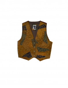 Vintage women's real leather vest